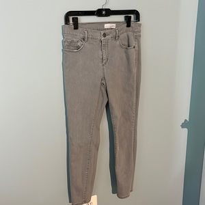 Loft Grey distressed denim